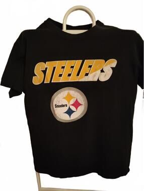 Pittsburgh Steelers Vintage Black Graphic T-Shirt - No Tags - Fit Like M